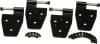 Kentrol — Kentrol 97-06 Jeep Wrangler TJ Door Hinge Set 4 Pieces - Powdercoat Black