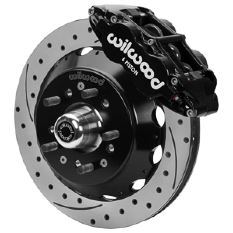 Wilwood — Wilwood Forged 6 Piston Superlite Caliper, GT 48 Vane Spec37 Drilled & Slotted Rotor - 12.88x1.25