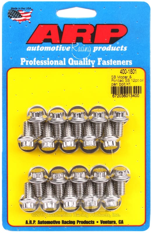 ARP — ARP SB Mopar and Pontiac SS 12pt Oil Pan Bolt Kit
