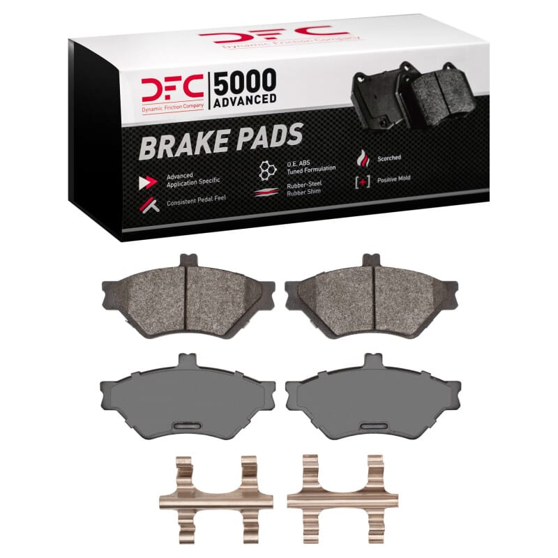 DFC — DFC 95-97 Ford Crown Victoria Front 5000 Advanced Semi Metallic Brake Pads and Hardware Kit
DFC Brake Pad Set