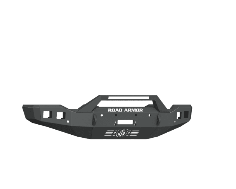Road Armor — Road Armor 20-22 GMC 2500/3500 Stealth Front Winch Bumper Sheet Metal Pre-Runner Guard - Black