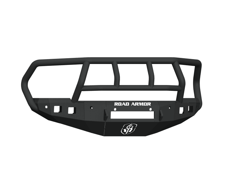 Road Armor — Road Armor 16-18 Ram 2500 Stealth Front Bumper w/Titan II Guard/6 Sensor Holes - Tex Blk
