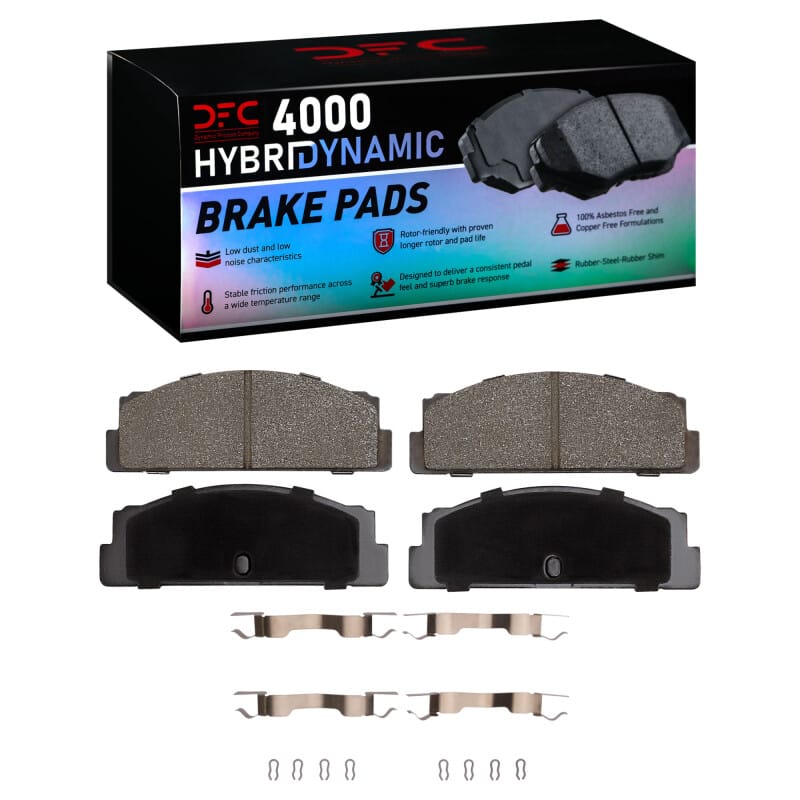 DFC — DFC 66-83 Fiat 124 Rear 4000 HybriDynamic Brake Pads and Hardware Kit
DFC Brake Pad Set