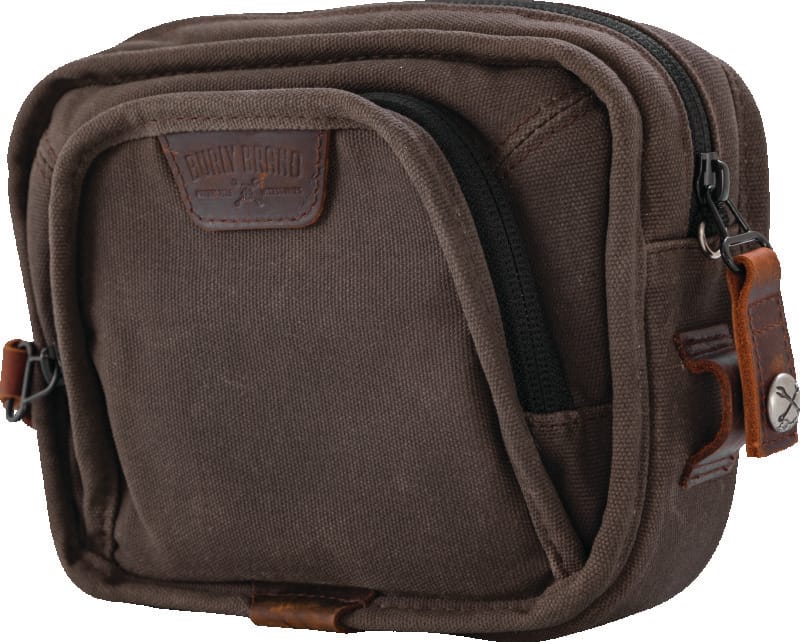 Burly Brand — Burly Brand Handlebar Bag - Dark Oak