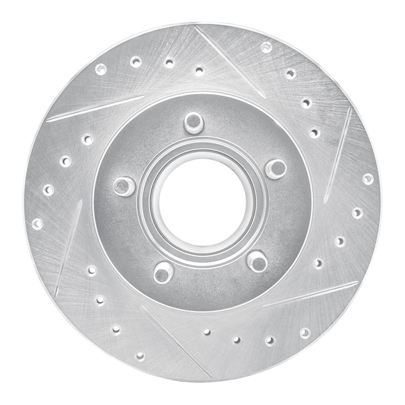 R1 Concepts — R1 90-94 Ford Bronco II Front Right Drilled & Slotted Silver Brake Rotor
R1 Brake Rotor Drill