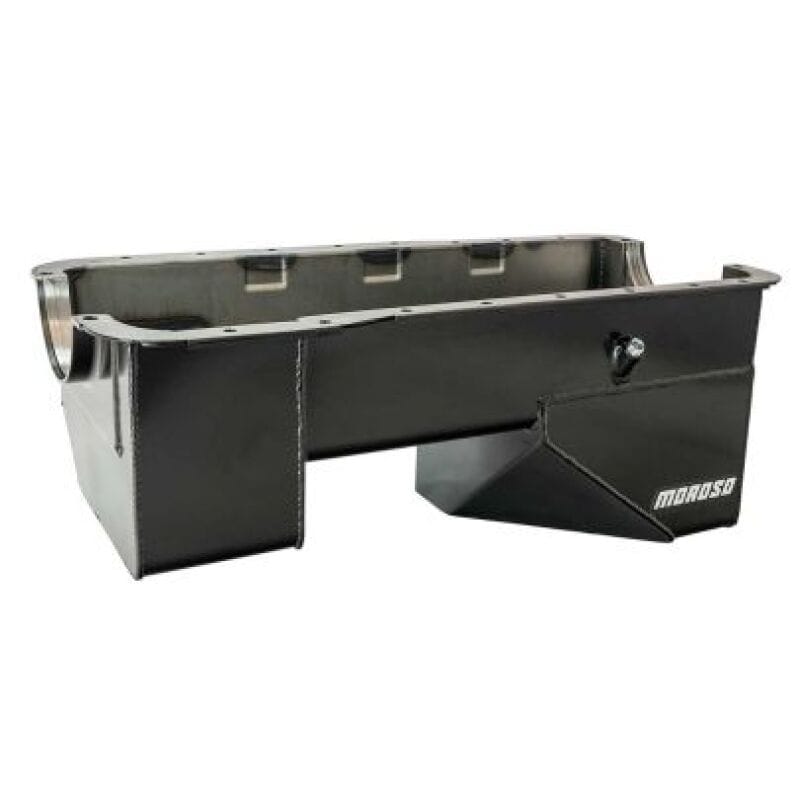 Moroso — Moroso 66-77 Ford Bronco (289/302) Billet End Seals 9in Deep Rear Sump Steel Oil Pan