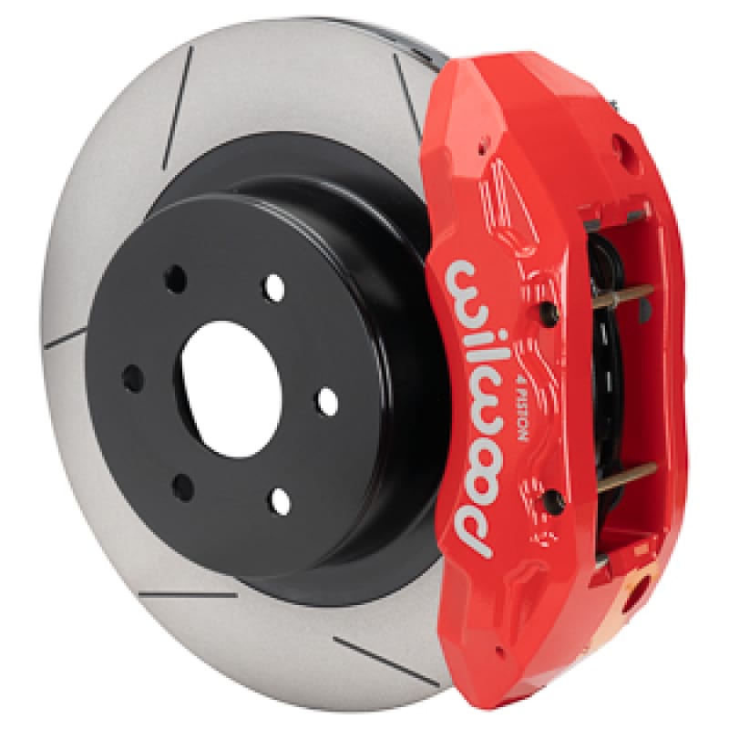 Wilwood — Wilwood 99-18 Chevy Silverado/GMC Sierra 16x1.25 Slotted Rotor TX4R 4 Piston Rear Brake Kit - Red