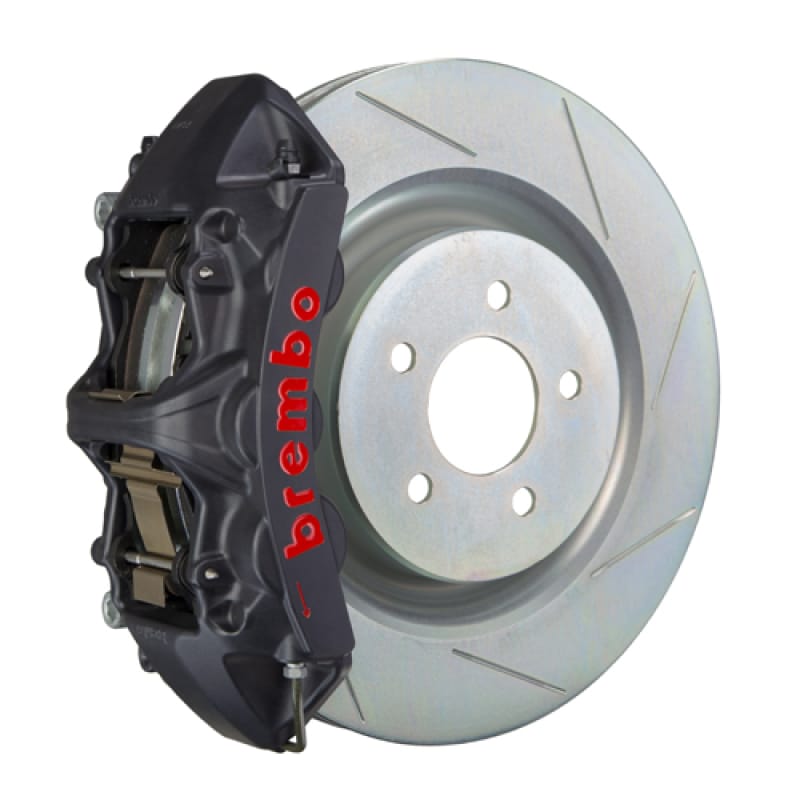 Brembo — Brembo 10-15 Camaro V6 Front GTS BBK 6 Piston Cast 355x32 1pc Rotor Slotted Type-1-Black HA