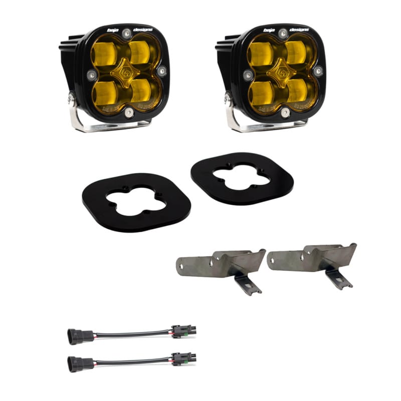 Baja Designs — Baja Designs 11-16 Ford Super Duty Fog Pocket Kit - Amber