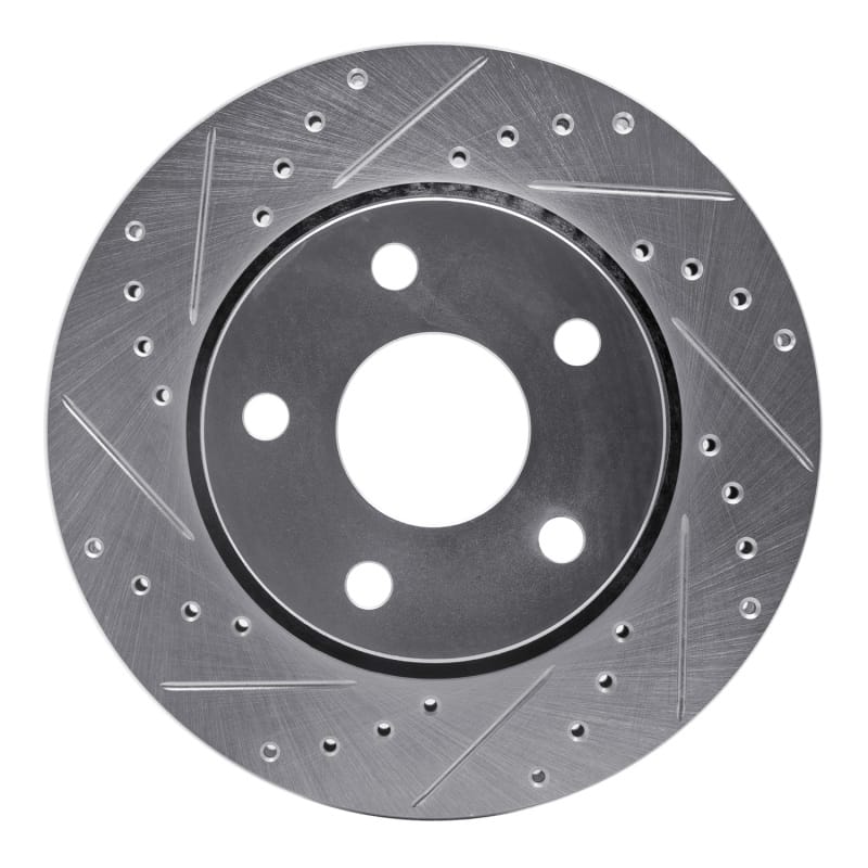 R1 Concepts — R1 07-18 Jeep Wrangler Front Left Drilled & Slotted Silver Brake Rotor
R1 Brake Rotor Drill