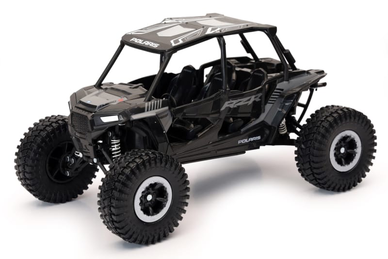 New Ray Toys — New Ray Toys Polaris RZR XP 4 Turbo Rock Crawler (Titanium Metallic) Scale - 1:18