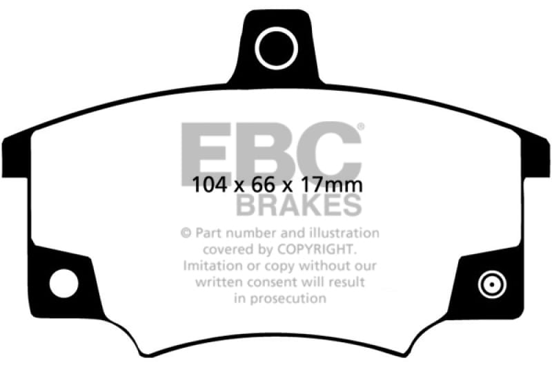 EBC — EBC 83 Fiat 124 Spider 2 Greenstuff Front Brake Pads