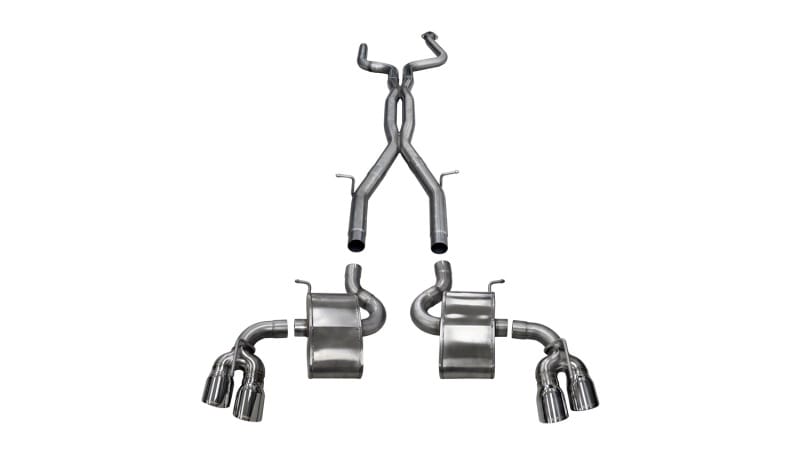 CORSA Performance — Corsa 2016-2024 Chevy Camaro SS 6.2L Xtreme+ 2.75in Cat-Back Dual Rear Exit w/ Twin 4in PolishedTips
Exhaust