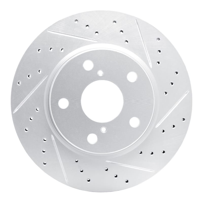 R1 Concepts — R1 06-18 Lexus Hs250H Front Right Drilled & Slotted Geo-Carbon Rotor