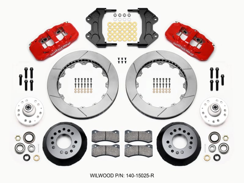 Wilwood — Wilwood AERO6 Front Hub Kit 15.00-Red WWE ProSpindle
BRAKE KIT