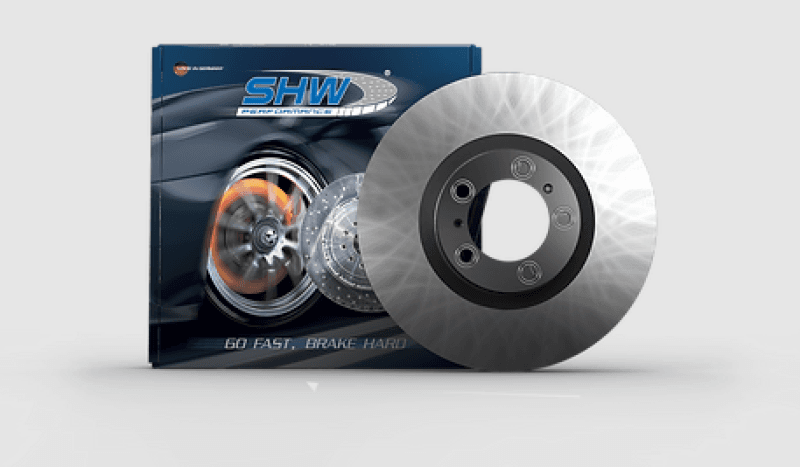 SHW Performance — SHW 20-21 Porsche Macan GTS 2.9L Right Front Smooth Monobloc Brake Rotor (95B615302AA)