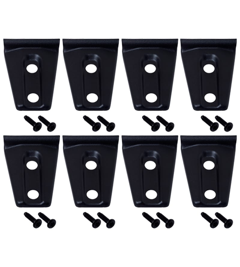 Kentrol — Kentrol 07-18 Jeep Wrangler JK Door Hinge Overlays 8 Pieces 4 Door - Textured Black