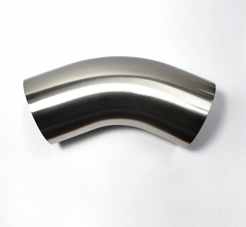 Stainless Bros — Stainless Bros 3.5in Diameter 1.5D / 5.25in CLR 45 Degree Bend 16GA Wall - Leg