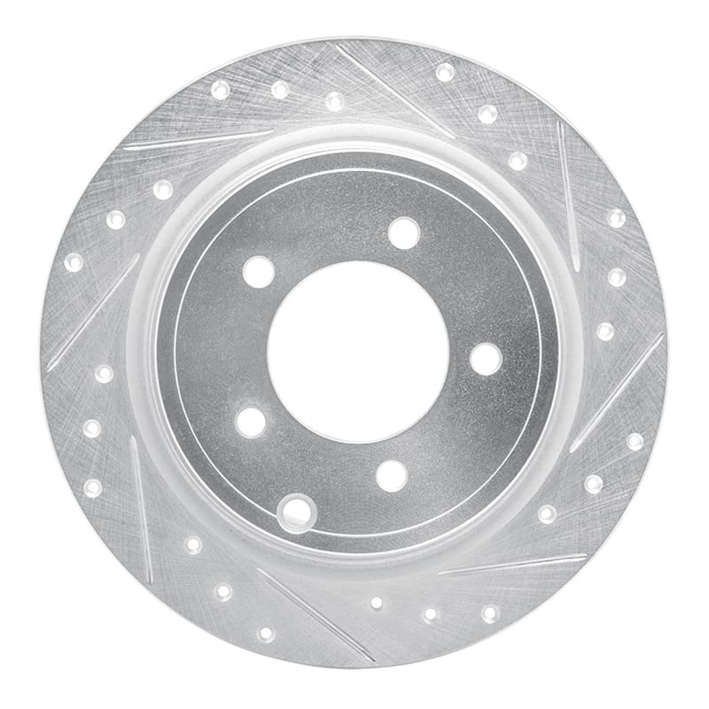 R1 Concepts — R1 07-17 Chrysler SEBRING Rear Right Drilled & Slotted Silver Brake Rotor
R1 Brake Rotor Drill