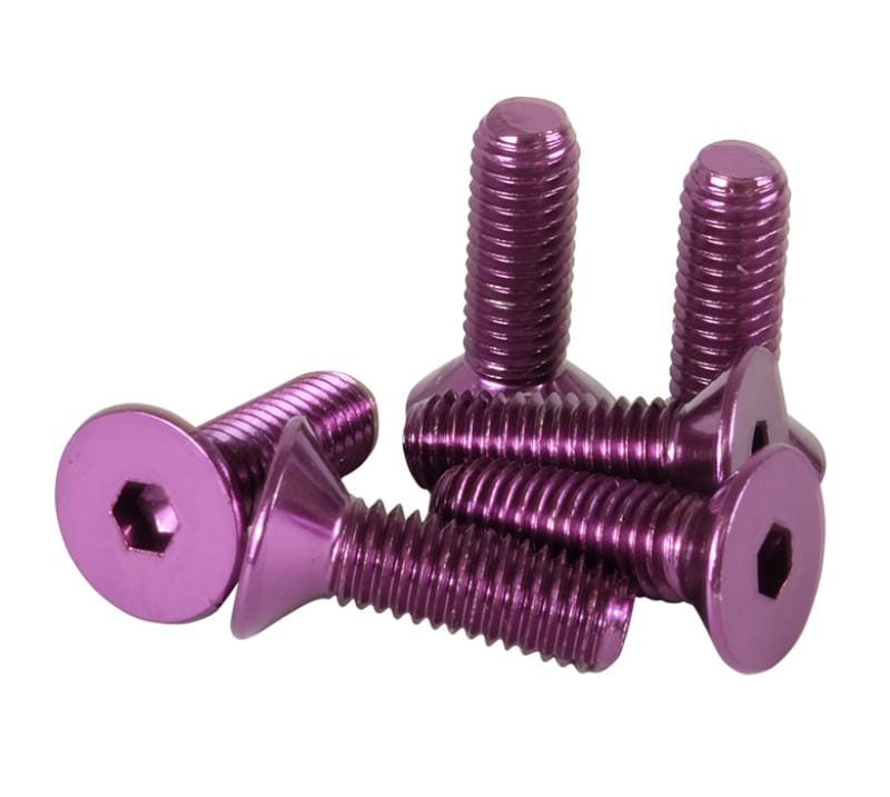 NRG — NRG Steering Wheel Screw Upgrade Kit (Conical) - Purple