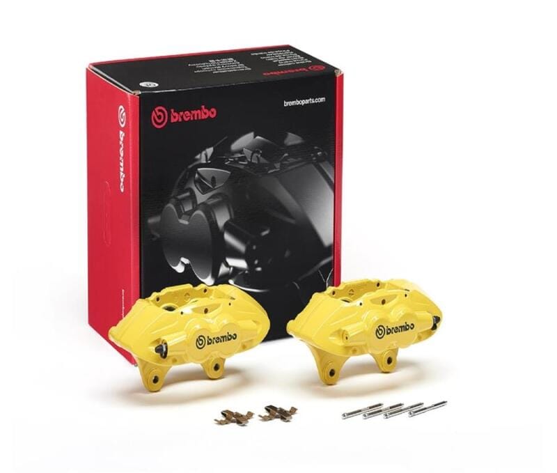 Brembo OE — Brembo OE 16-21 BMW M2/15-18 M3/15-20 M4 Hydraulic Front X-Style Brake Calipers - Yellow