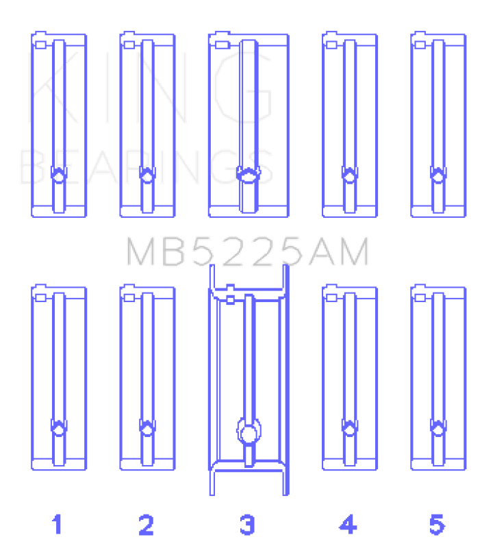 King Engine Bearings — King Engine Bearings Mazda 626 F8 (Size +0.75mm) Main Bearing Set
Engine Bearing