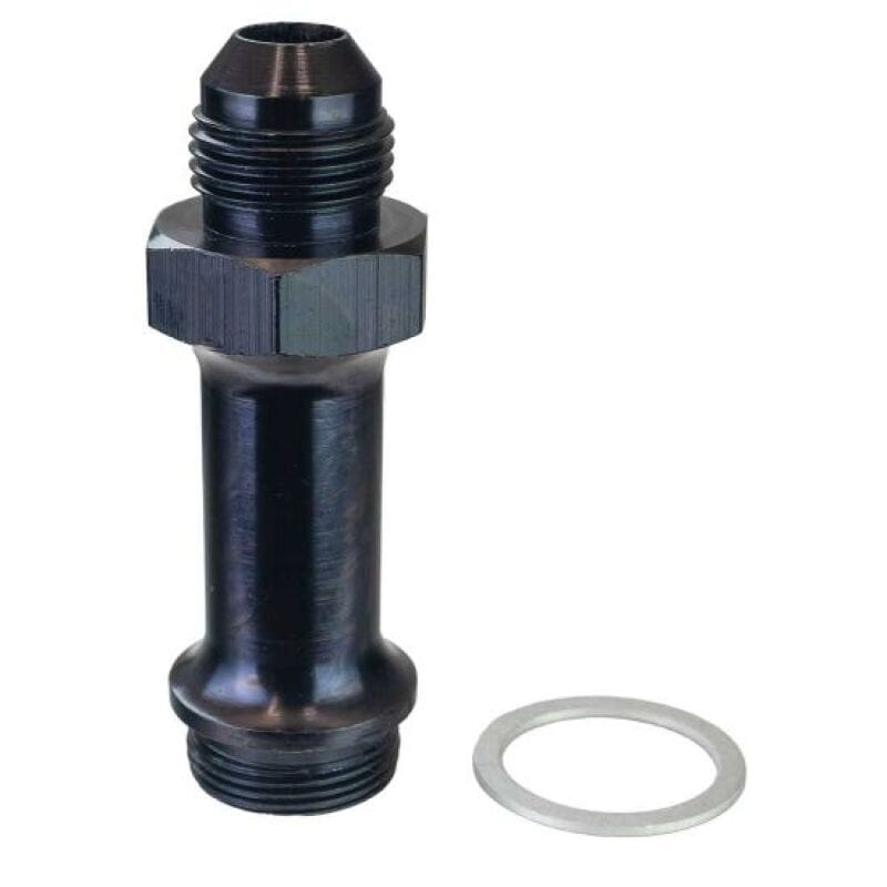 Moroso — Moroso -8AN x 7/8in-20, 3in Long Carburetor Fuel Inlet Fitting