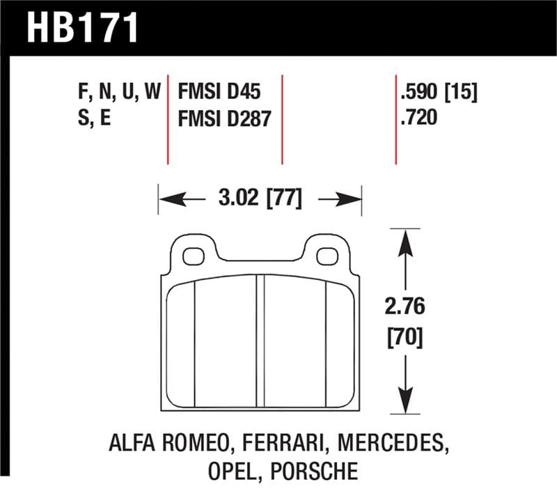 Hawk Performance — HPS Disc Brake Pad