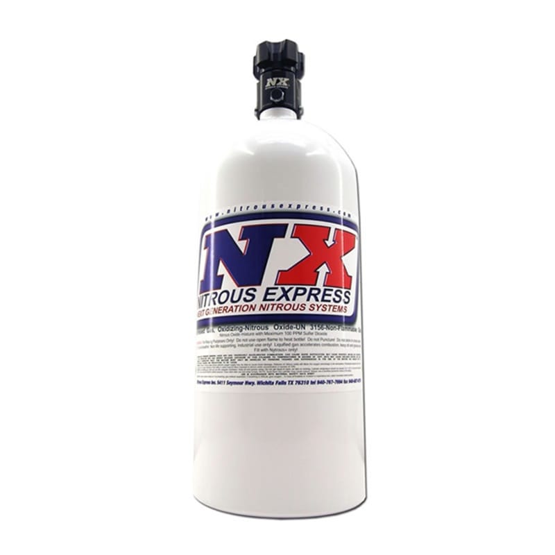 Nitrous Express — Nitrous Express 10lb Bottle w/Lightning 500 Valve -6 Bottle Nipple (6.89 DIA. X 20.19 TALL)
Nitrous Oxide Bottle
N2OBottle