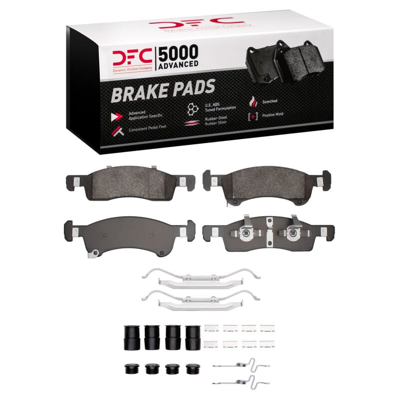 DFC — DFC 02-06 Ford Expedition Front 5000 Advanced Semi Metallic Brake Pads and Hardware Kit
DFC Brake Pad Set