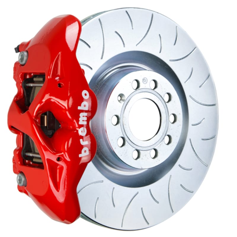 Brembo — Brembo 05-10 Jetta GLI Front GT BBK 4 Piston Cast 345x30 1pc Rotor Slotted Type3-Red