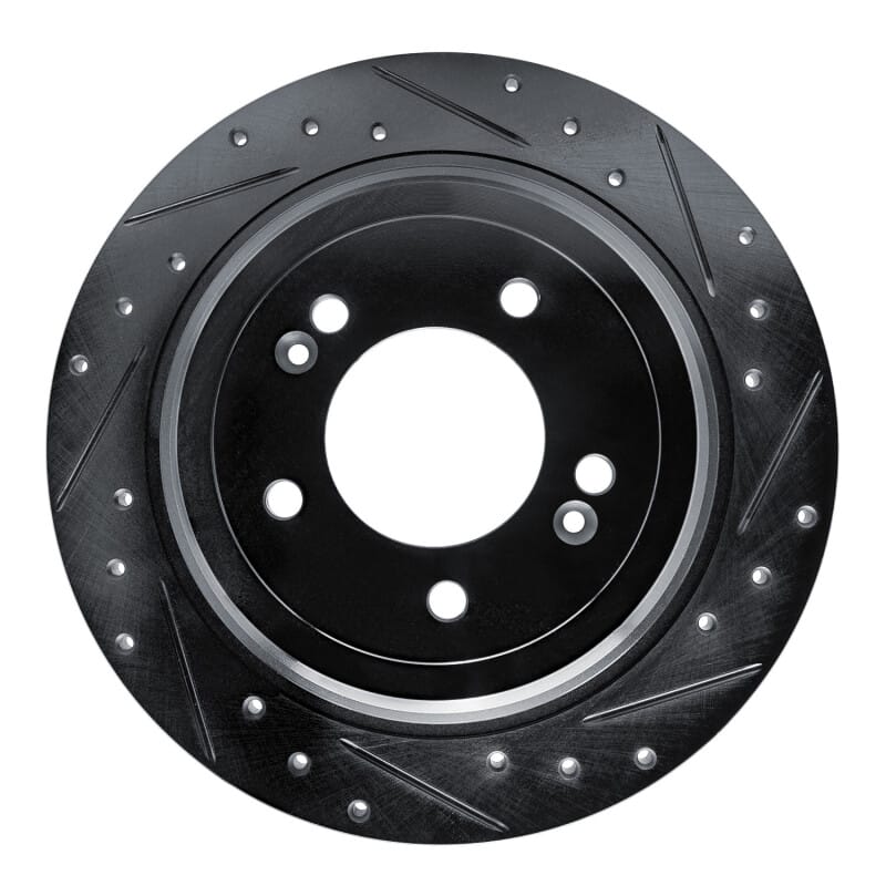 R1 Concepts — R1 17-25 Hyundai Tucson Rear Right Drilled & Slotted Black Brake Rotor
R1 Brake Rotor Drill