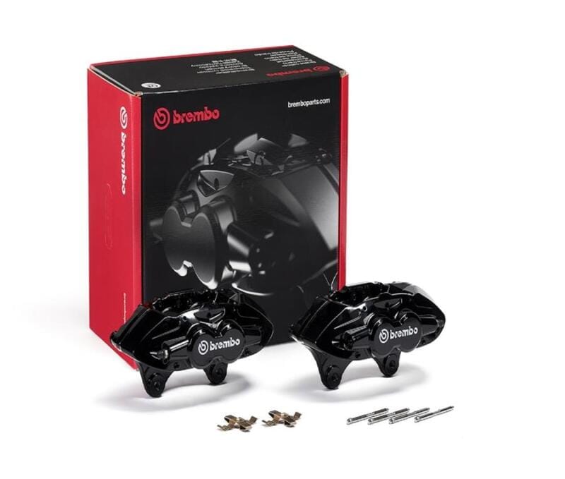 Brembo OE — Brembo OE 16-21 BMW 3 M2/15-18 M3/15-20 M4 Hydraulic Front X-Style Brake Calipers - Black