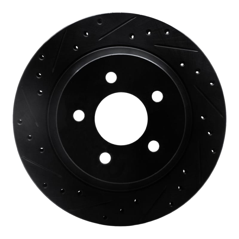R1 Concepts — R1 94-04 Ford Mustang Rear Left Drilled & Slotted Black Brake Rotor
R1 Brake Rotor Drill