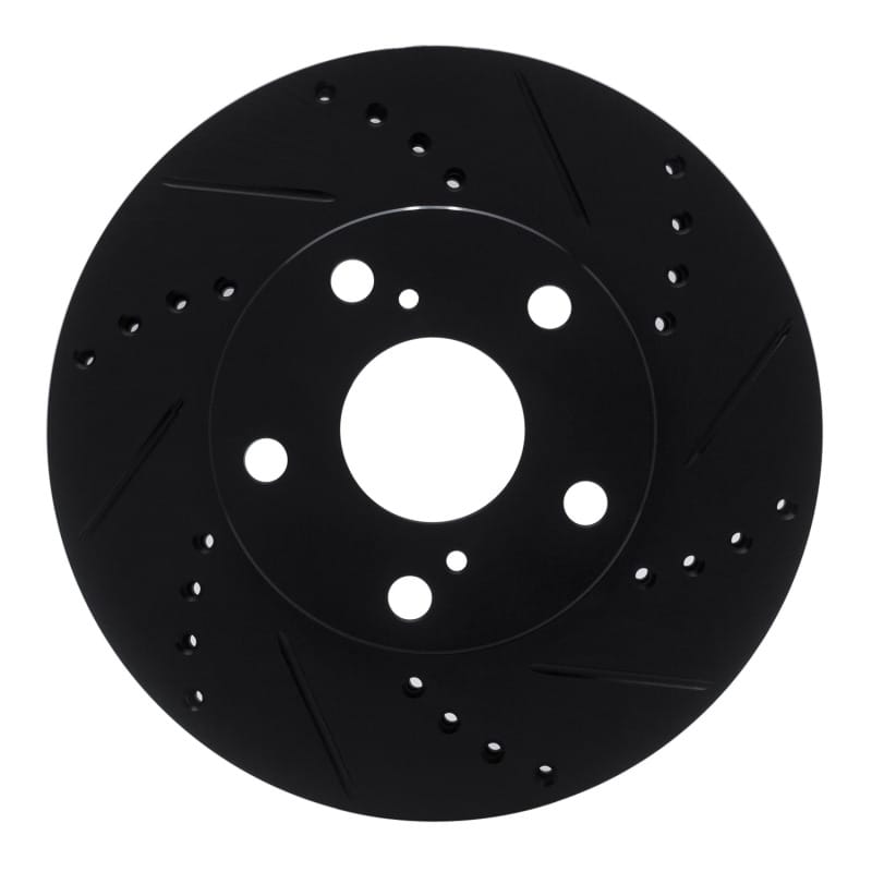 R1 Concepts — R1 05-15 Toyota Tacoma Front Right Drilled & Slotted Black Brake Rotor
R1 Brake Rotor Drill