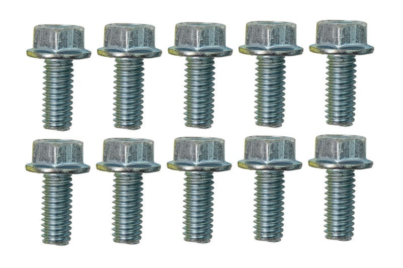 Moroso — Moroso 5/16in-18 x .750in Serrated Zinc Flange Bolt - 10 Pack
