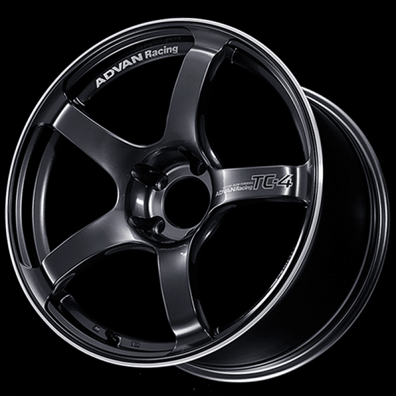 Advan — Advan TC4 18x9.5 +45 5x120 Racing Black Gun Metallic and Ring Wheel