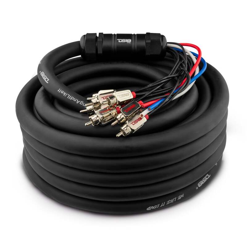 DS18 — DS18 Medusa Wire Pack 10 Channel RCA 4 x 12GA OFC Power Wire 50-Feet
