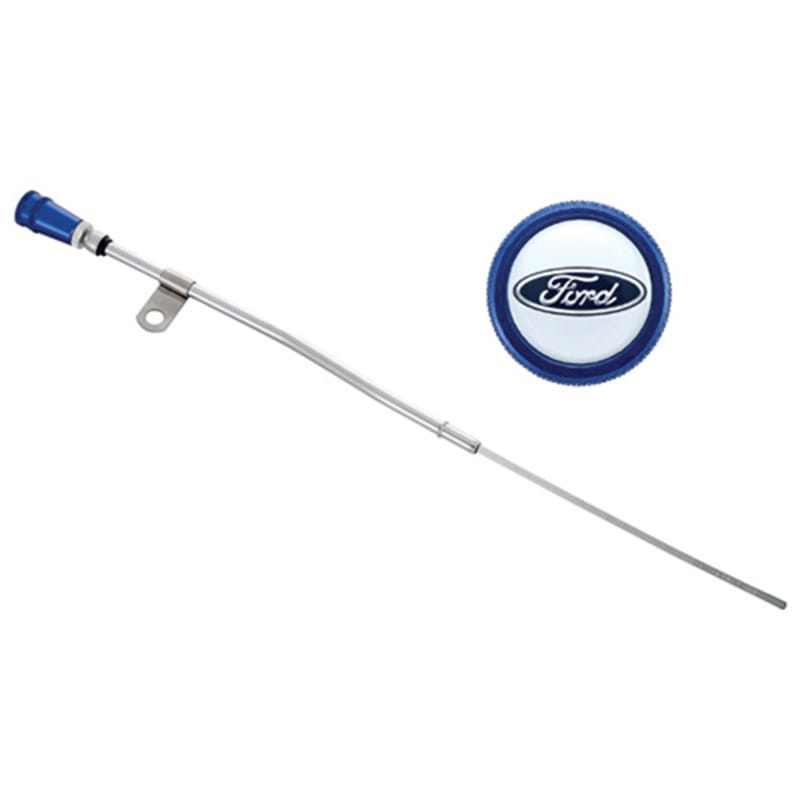 Ford Racing — Ford Racing Dipstick Kit - Anodized Aluminum Handle w/ Embossed Ford Logo
Oil Dipstick