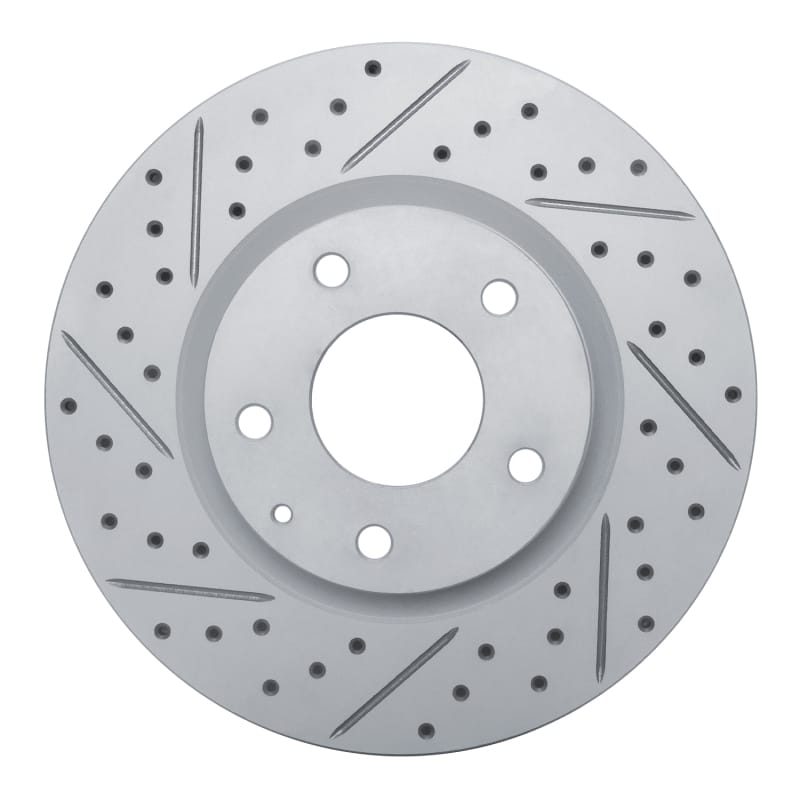 R1 Concepts — R1 14-24 Mazda 3 Front Left Drilled & Slotted Geo-Carbon Rotor