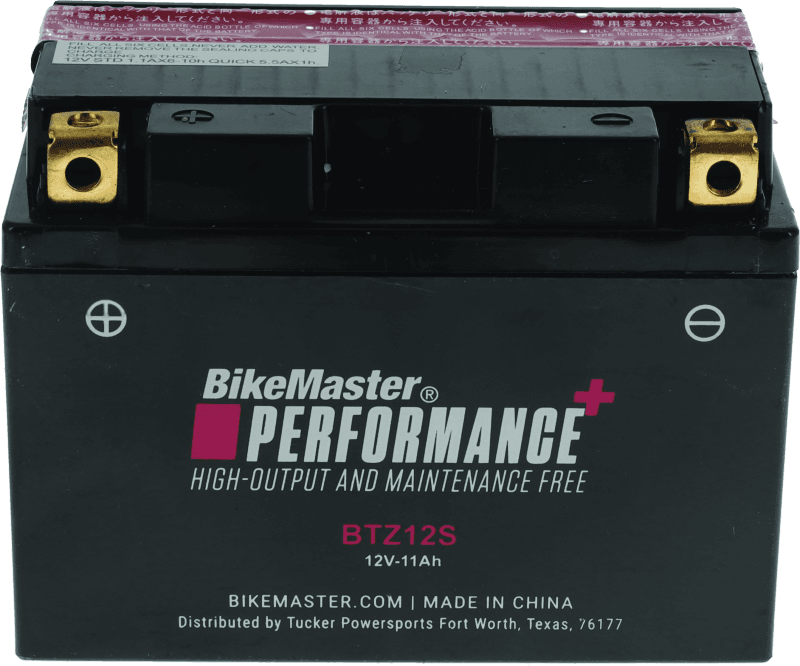 BikeMaster — BTZ12S Battery, 140 CCA