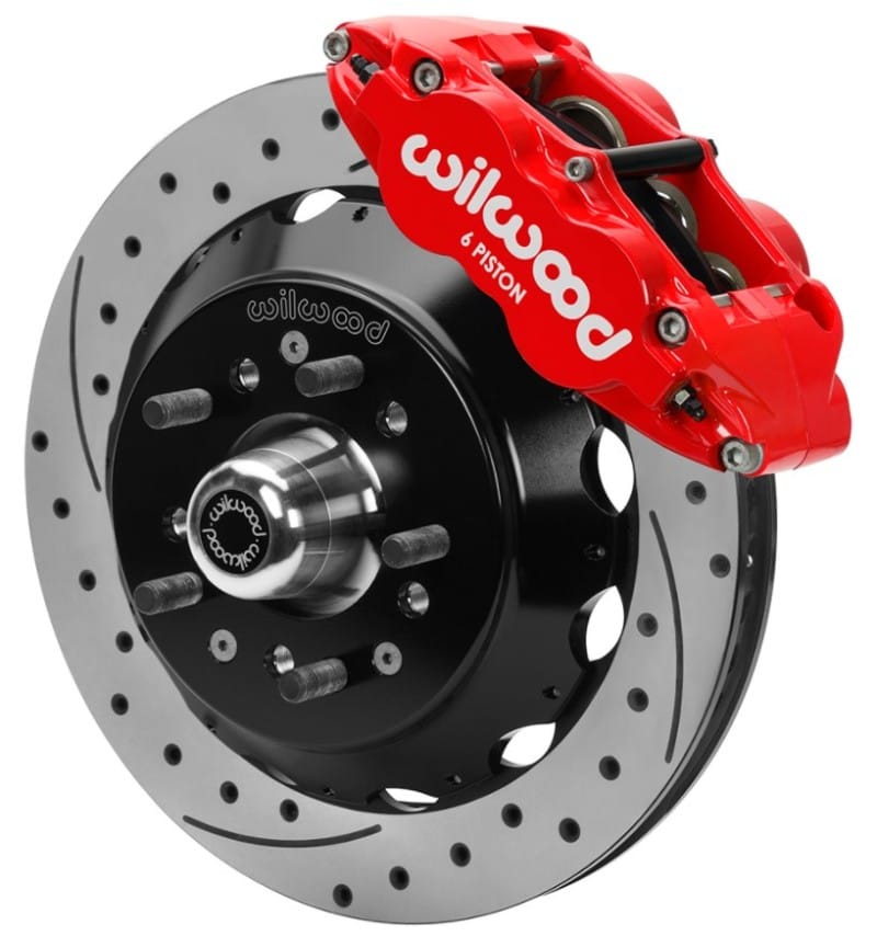 Wilwood — Wilwood 70-81 FBody/75-79 A&XBody FNSL6R Frt Brk Kit 12.88in D/S Rtr Red Caliper Use w/ PD Spindle