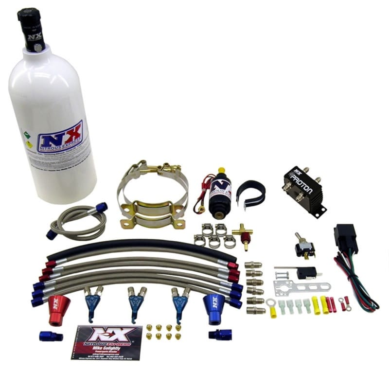 Nitrous Express — Nitrous Express Three Cyl Proton Nitrous Kit w/1.0lb Bottle
Injection System Kit
N2OSys
