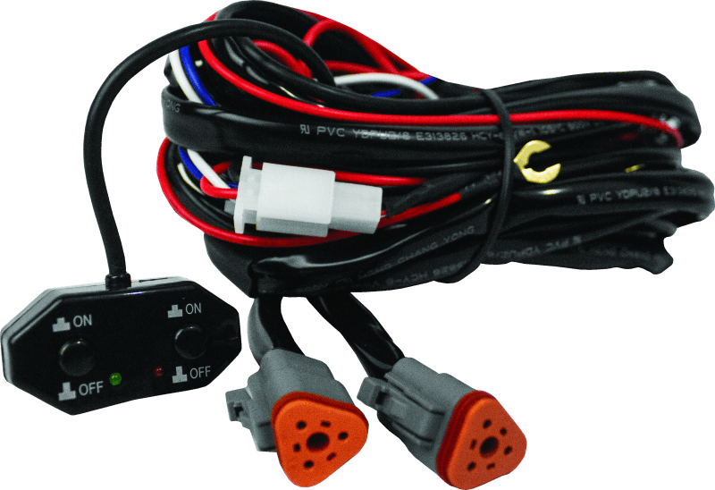 DragonFire Racing — Hi-Intensity Driving Light Harness, Dual, Black