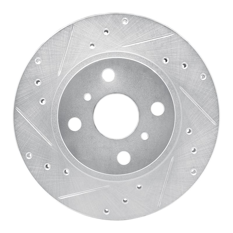 R1 Concepts — R1 87-92 Geo Prizm Front Left Drilled & Slotted Silver Brake Rotor
R1 Brake Rotor Drill