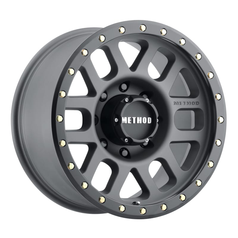 Method Wheels — Method MR309 Grid 18x9 +18mm Offset 8x6.5 130.81mm CB Titanium/Black Street Loc Wheel