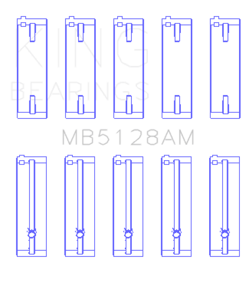 King Engine Bearings — King Engine Bearings Isuzu 4XE1/4XF1/4XC1T (Size STD) Main Bearing Set
Engine Bearing