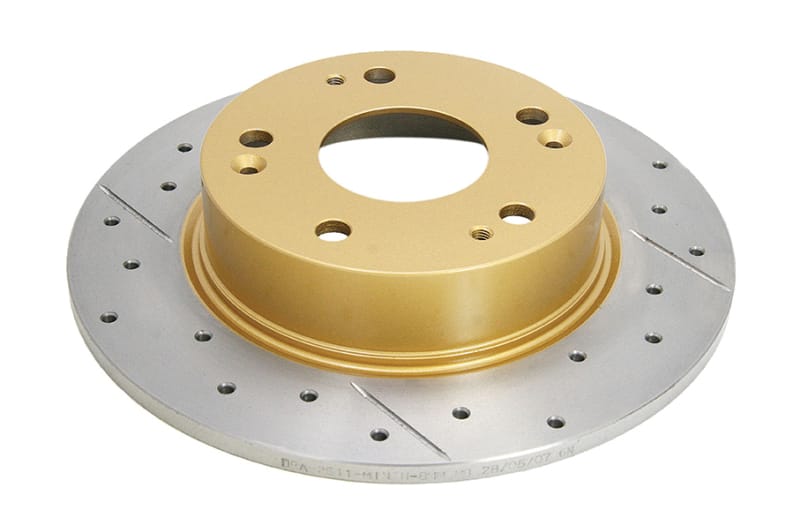DBA — DBA 04-08 Acura TSX Rear Street Series Drilled & Slotted Rotor w/Gold Hat
Street Series Rotor
Brake Rotor