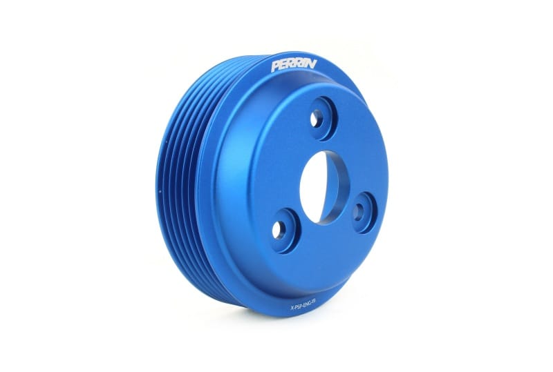 Perrin Performance — PERRIN 15-21 Subaru WRX / 18-20 Crosstrek / 14-18 FXT Lightweight Water Pump Pulley - Blue