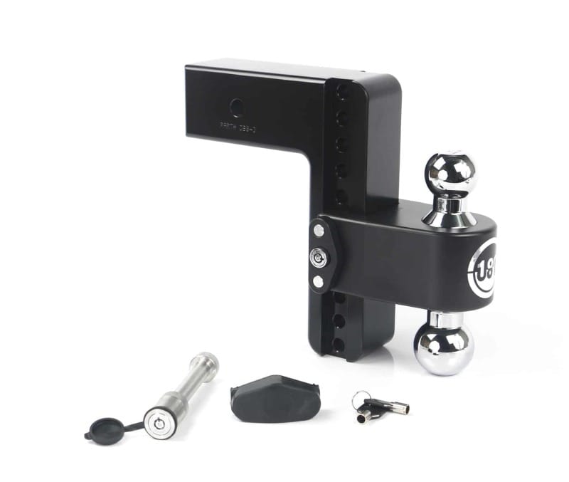 Weigh Safe — Weigh Safe 180 Hitch 8in Drop Hitch & 3in Shank (10K/21K GTWR) w/WS05 - Black Cerakote